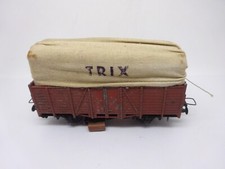 Trix H0:  Güterwagen mit Stoffplane, Blech  (OK25)