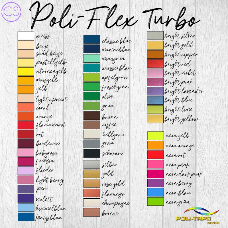 POLI-TAPE (33,17 €/m²) Flexfolie POLI-FLEX TURBO ca. DIN A4 (21x30cm)