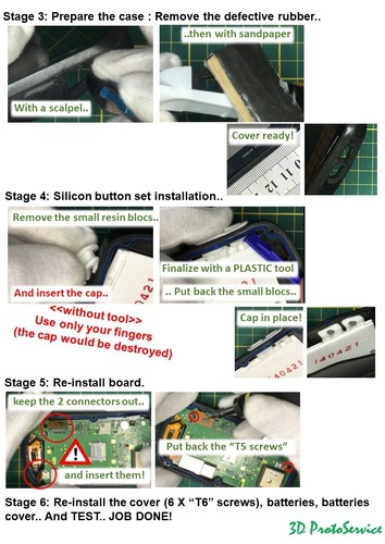 Garmin Oregon 600 - 650 (T) On/Off Buttons Kit (Silicone-Waterproof) Button - Picture 3 of 5