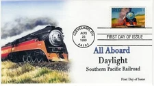 AO 3333, 1999, All Aboard, First Day Cover, Add-on Cachet,  Standard Cancel,