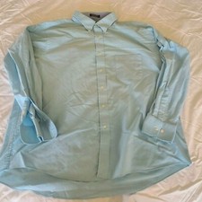 Chaps Mens 2XL Green Button Up Casual Dress Shirt
