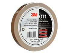  1 ROLL 3M Gaffers Tape Tan 1" x 54.6 YD GT1 Premium Matte Cloth - NEW