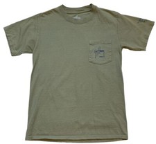 Guy Harvey T Shirt Size Small Aftco Bluewater Khaki Green Marlin Swordfish
