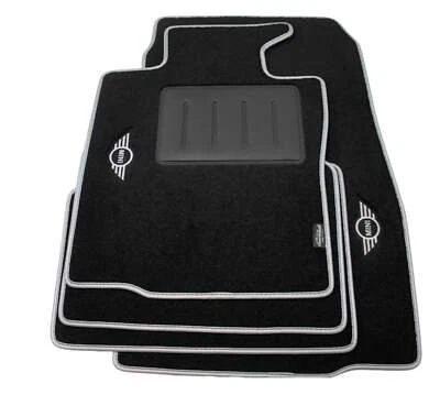 Set De Tapis En Moquette Mini Countryman R60, Paceman R61 2010-2017 Carbon Inox - Photo 1/4
