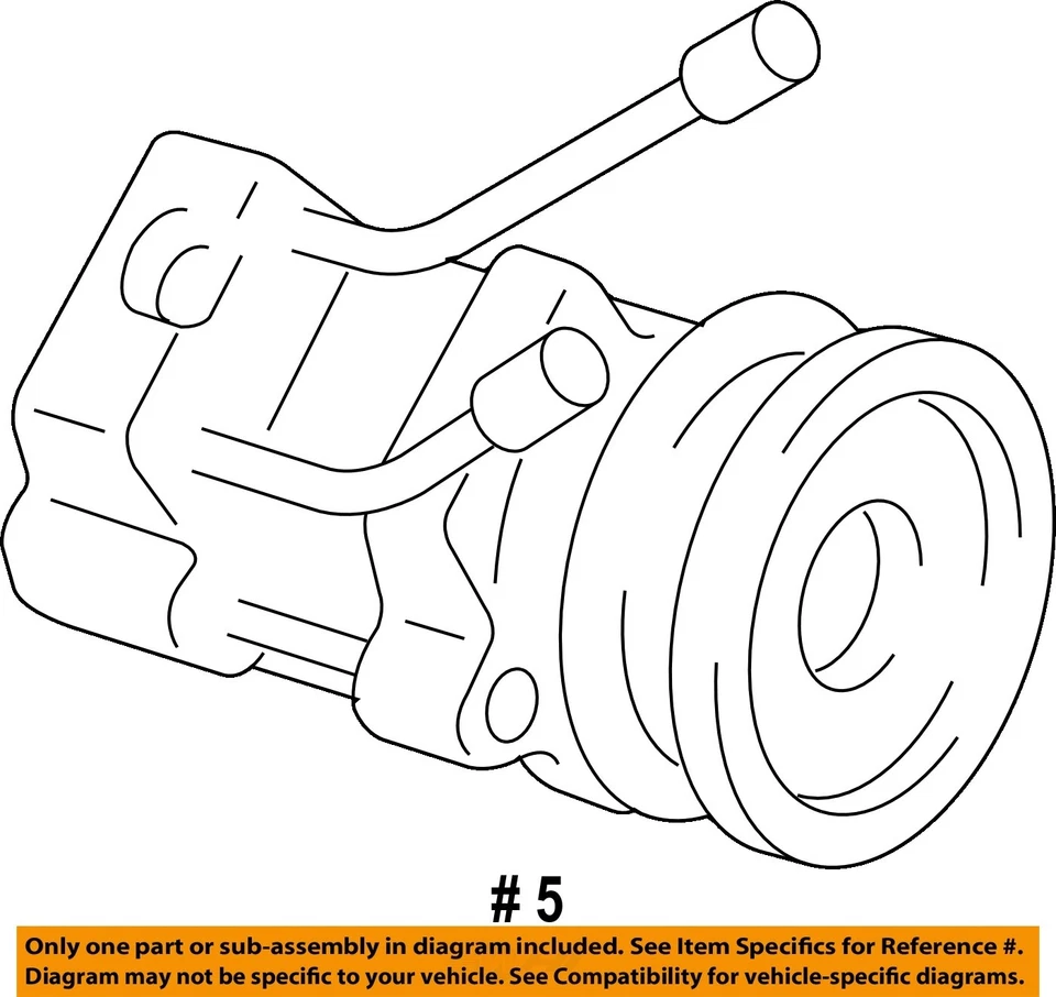Compresor de aire acondicionado usado para: Lincoln 2007 y Town Car grado A Foto 4 de 4