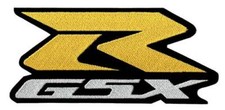 Suzuki GSXR Patch Embroidered Yellow Gold & W...