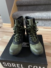 sorel lexie wedge hiker green