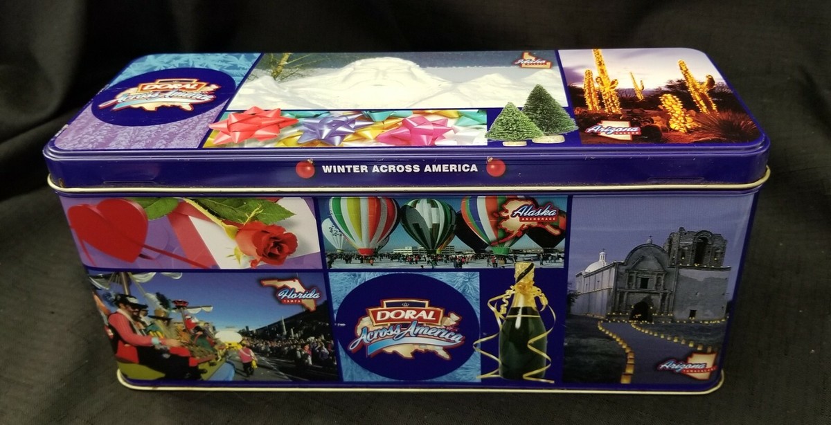 DORAL Across America Cigarette Tin - Winter Across America