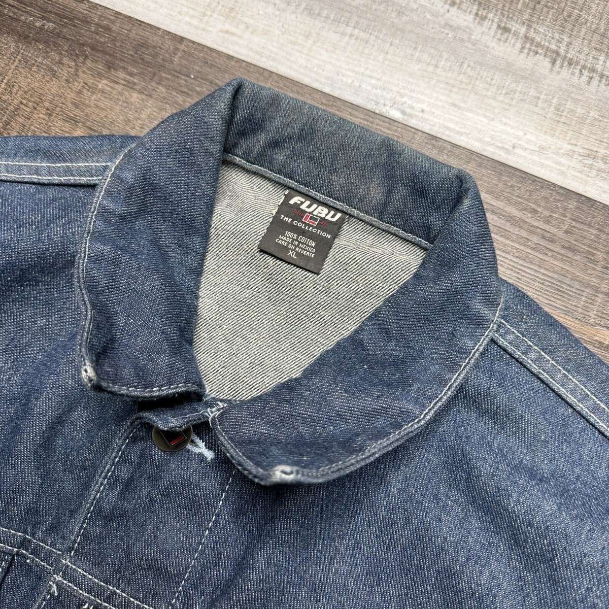 Vintage 2000s Y2K Fubu Denim Jacket Size Extra Large Hip Hop Mens