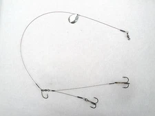 60# MUSKY / PIKE SPINNER QUICK STRIKE SUCKER RIG 2-Treble Hook MUSKIE LURE BAIT