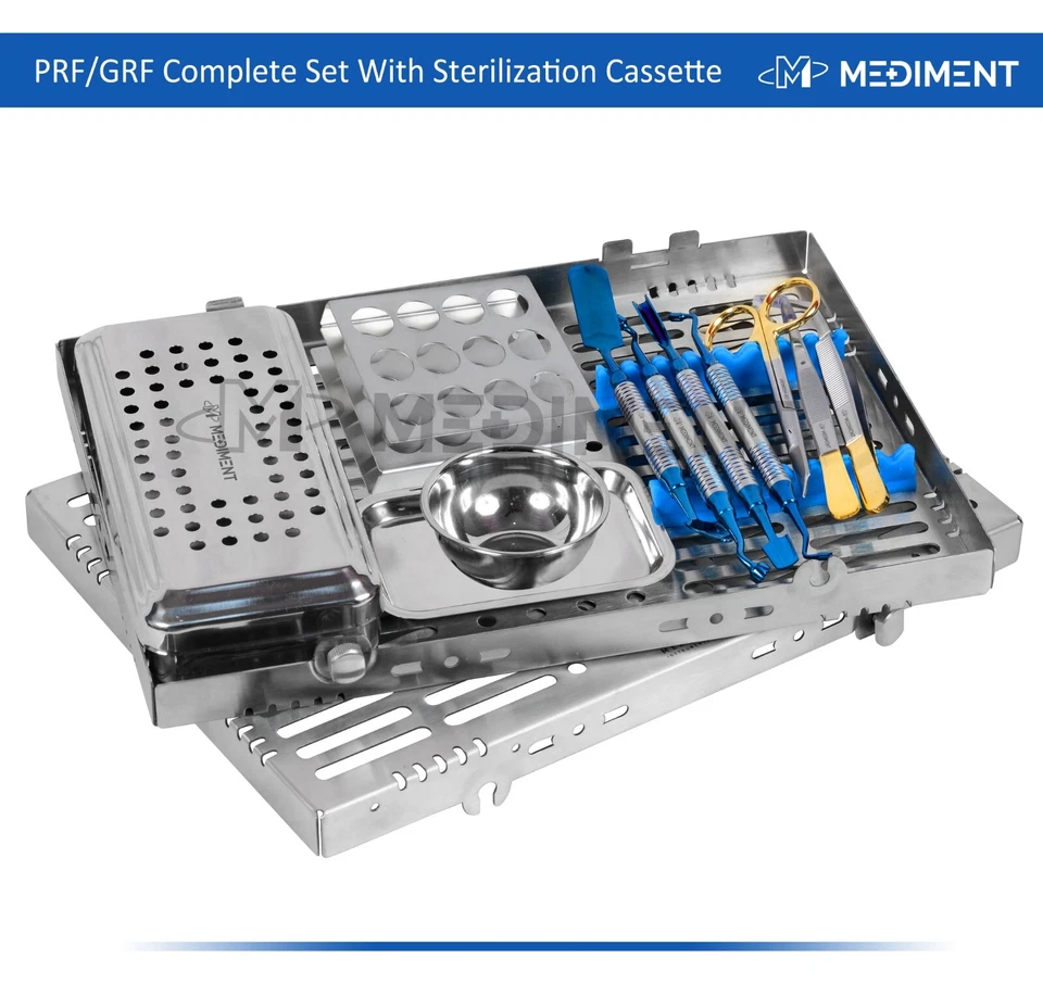 MEDIMENT Dental PRF Box GRF System Platelet Rich Fibrin Set Implant Surgery Kit Cassette