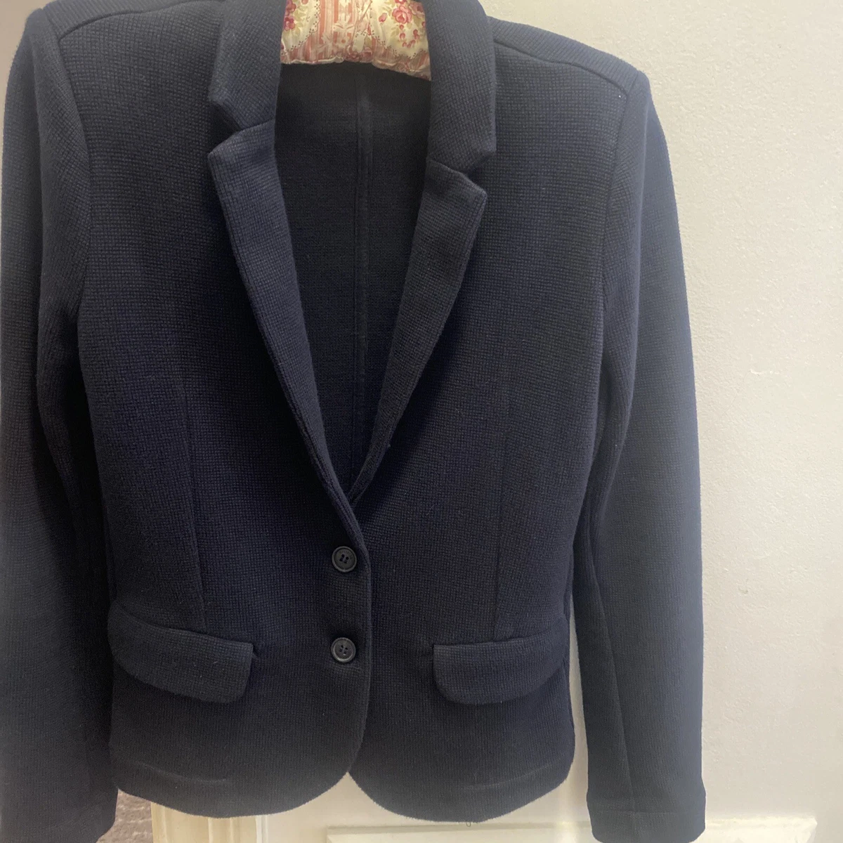 Whistles slim jersey shop jacket navy