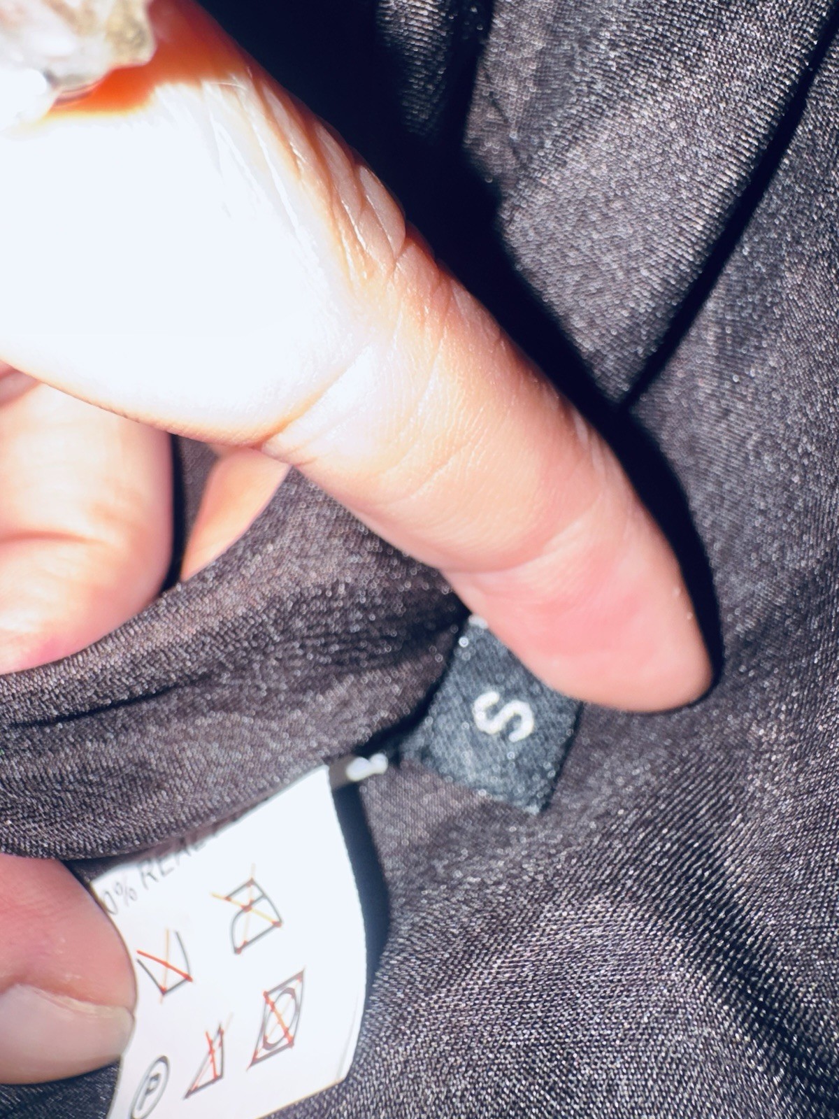 Michaela Fur Brown Striped Button Collared Mid-Le… - image 5