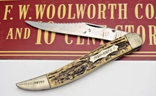 Antique KENT NY CITY USA by Camillus - Toothpick Fishing Knife - Solid Light Use