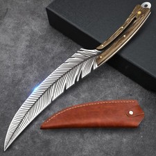 Professional Sharp Feather Boning Knife - Hand Forged High Carbon Steel Chef Kni