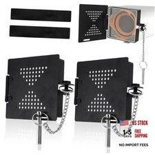 2 Pack RV Bumper End Cap Cover, Universal Fit Standard 4 Inch Square Camper