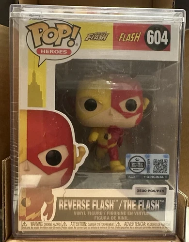 Funko Pop Reverse Flash The Flash #604 3500 PCS LE Gemini + Protector