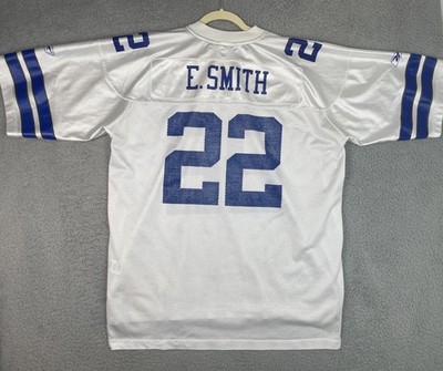 NFL ダラス・カウボーイズ E.SMITH #22 Reebok 白 Vintage Reebok Jersey Emmitt Smith #22 Dallas Cowboys Mens XL 56