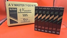 Fuji VHS T-120 A/V Master N PP Sealed Lot Of 7 Video Cassette Tapes Quality New