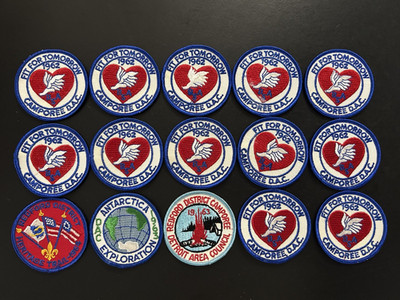 D.A.C. Detroit Area Council Patch Lot Antarctica 1963, Camporee 1963 Lot of 15