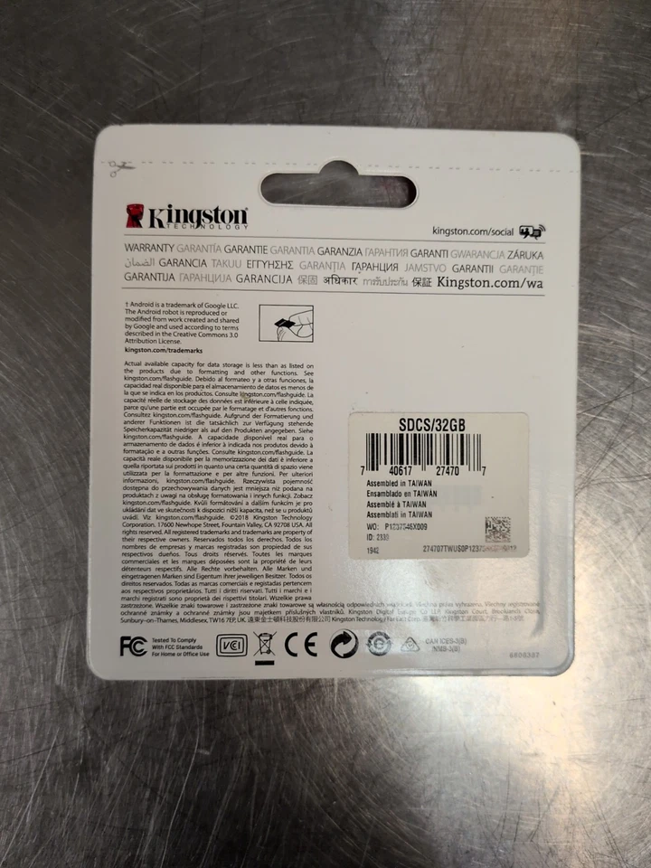 Kingston 32GB 80MB /s Micro SD SDHC SDXC Class 10 UHS-I Memory Card with Adapter - Image 2 of 2