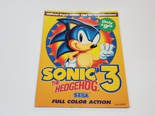 Sonic 3 The Hedgehog SEGA Strategy Guide Book Tips SEGA