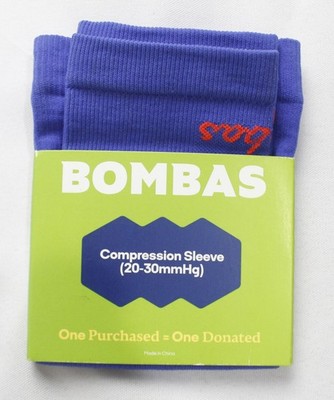 Bombas Unisex Lightweight 20-30 mmHg Compression Sleeve BM7 Blue Small NWT
