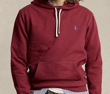 Polo Ralph Lauren Mens Fleece Hoodie Sweatshirt XS 40  Chest Long Sleeves NWT