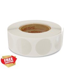 Clear Round Labels 1 Inch Sealing Dots Wafer Tab Stickers 1000/Roll