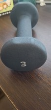 Peloton 3 lbs Dumbbell Black Rubber Hand Weight