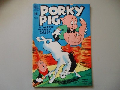 FOUR COLOR COMICS #311 PORKY PIG MIDGET HORSES *1951* DELL GOLDEN AGE