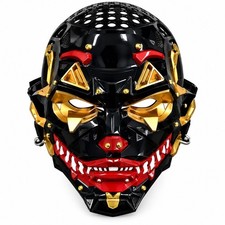 Cyberpunk Demon Mask 3D Mechanical Robot Halloween Horror Cosplay Costume Prop