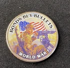 Colorized Kennedy JKF Half Dollar World War I Bonds Buy Bullets Free Shipping