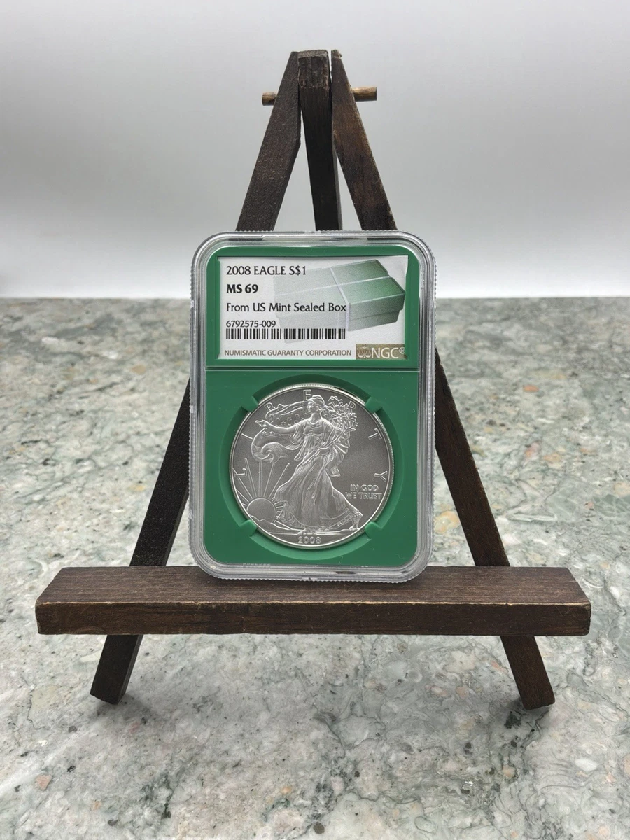 American Eagle MS 69 Graded 2008 Silver Bullion Coins for sale | eBay