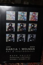 RARE JERRY GARCIA BARON WOLMAN ART PHOTO NAPA VALLEY 2001 POSTER FRAMED RARE JERRY GARCIA BARON WOLMAN ART PHOTO NAPA VALLEY 2001 POSTER FRAMED