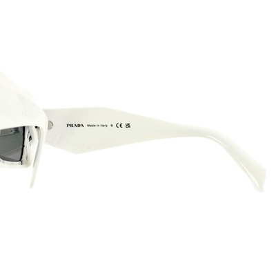 Prada White Spr 08y Printed Acetate Sunglasses PRADA 08Y SYMBOLE White Abstract Faceted Triangle PR08YS  main image 4
