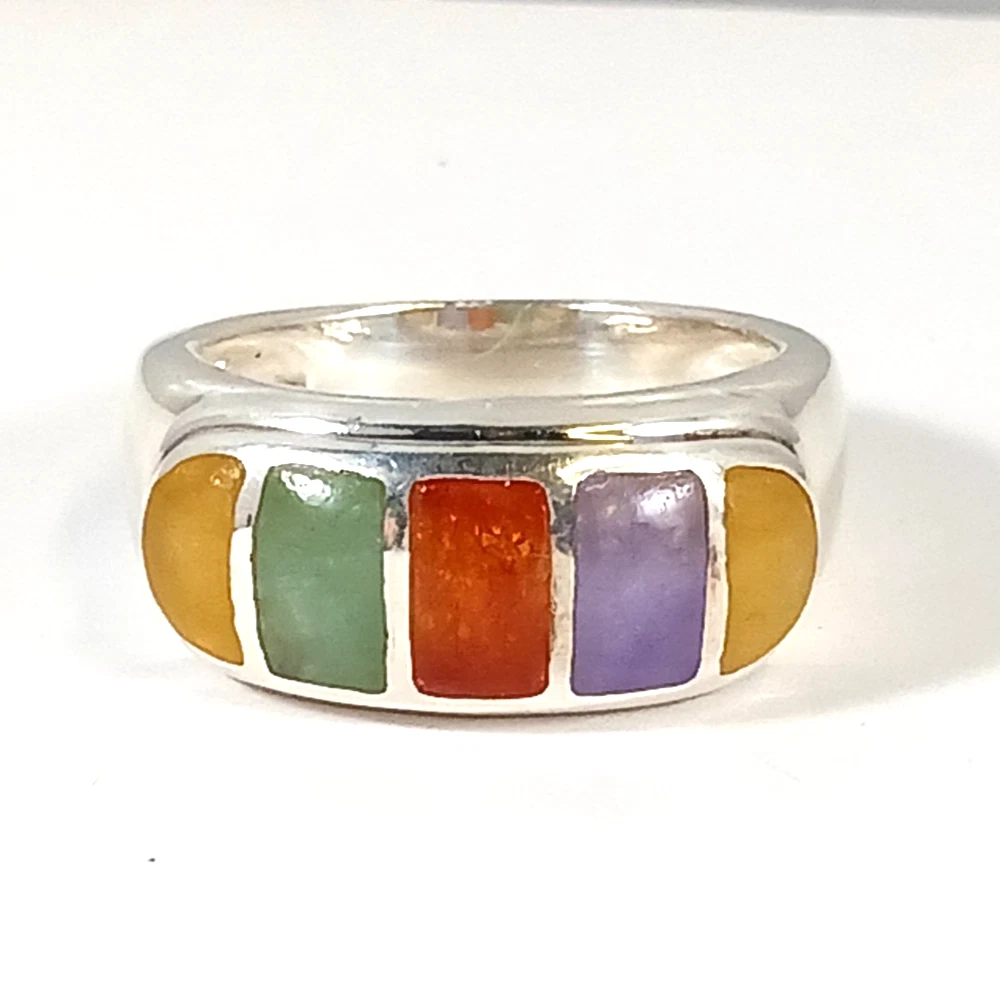 multi color jade ring products for sale | eBay