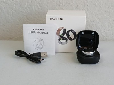 SMART RING Fitness Tracker Silver Color Size 8 New Open Box
