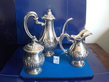 Raffinato servizio da tè da 3 pezzi in argento 800 