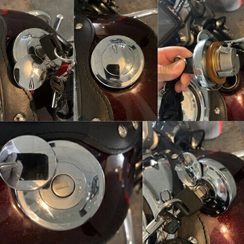 Fuel Gas Tank Cap Lock Keys For Yamaha Road Star XV1700 Royal Star XVZ1300 NEW Foto 4 de 4