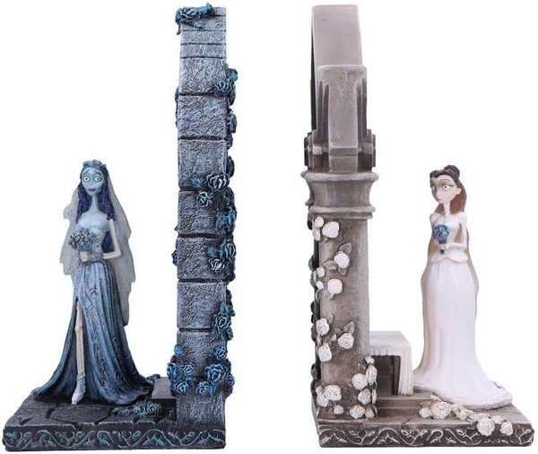 Gadget - Nemesis Now: Corpse Bride Emily And Victoria Bookends -D- Nemesis Now-image