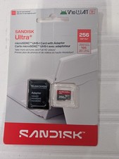 SanDisk Ultra 256GB microSDXC UHS-I A1 V10 Memory Card w/ Adapter 195MB/s