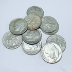 LOT OF 10 ROOSEVELT DIMES 90% SILVER FREE SHIPPING #7416