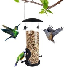 Metal Bird Feeder for Outdoors Hanging,Squirrel Proof Wild Bird Feeders