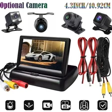 Bileeko Car Rear View Camera with Monitor for Vehicle parking HD Reversing 4.3"