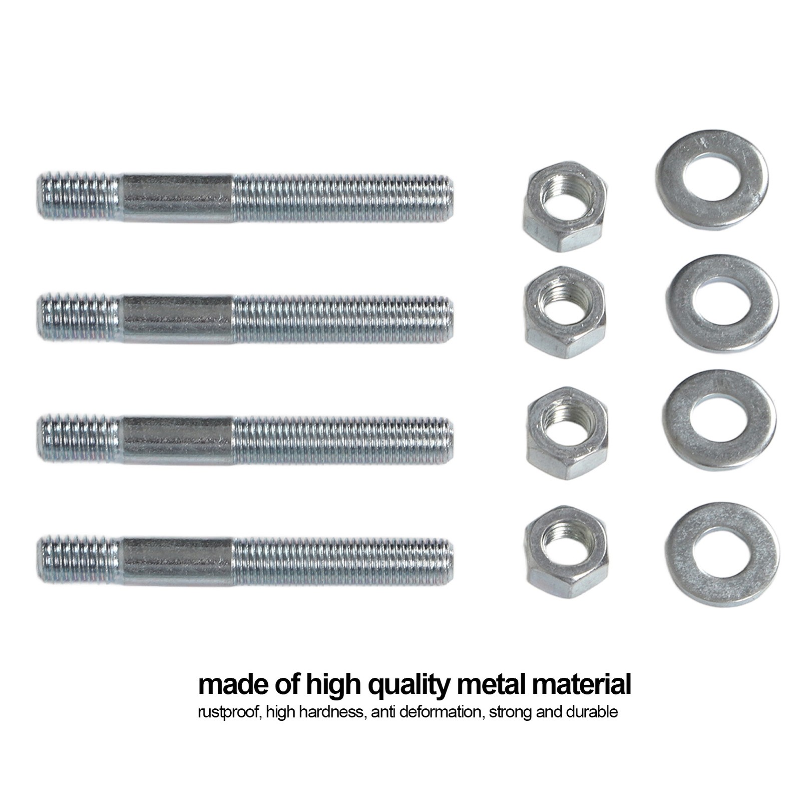 2‑1/2in Carburetor Mounting Kit Metal Carb Stud Set With Spacer For 5/16in