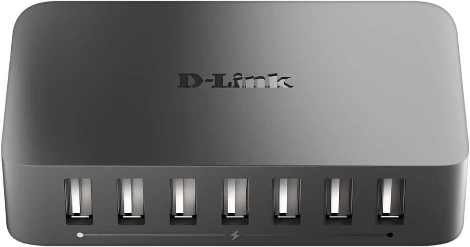 D-Link DUB-H7/B 7-Port USB 2.0 Hub - UK Version USB 7 in 1 - Image 2 of 4