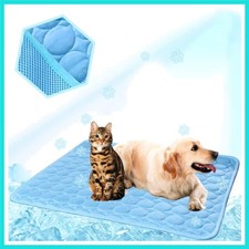 Washable Dog Cooling Mat Ice Silk Cooling Mat for Dogs Pet Self Cooling Pad B...