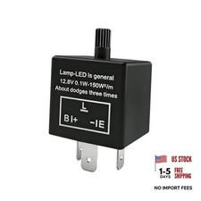 CF-13 LED Flasher Relay, Turn Signal Relay, 3-Pin 12V Adjustable Vehicle LED