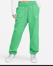 Nike Women's Sportswear Phoenix Fleece High-Waisted Joggers DZ3100-324 green S